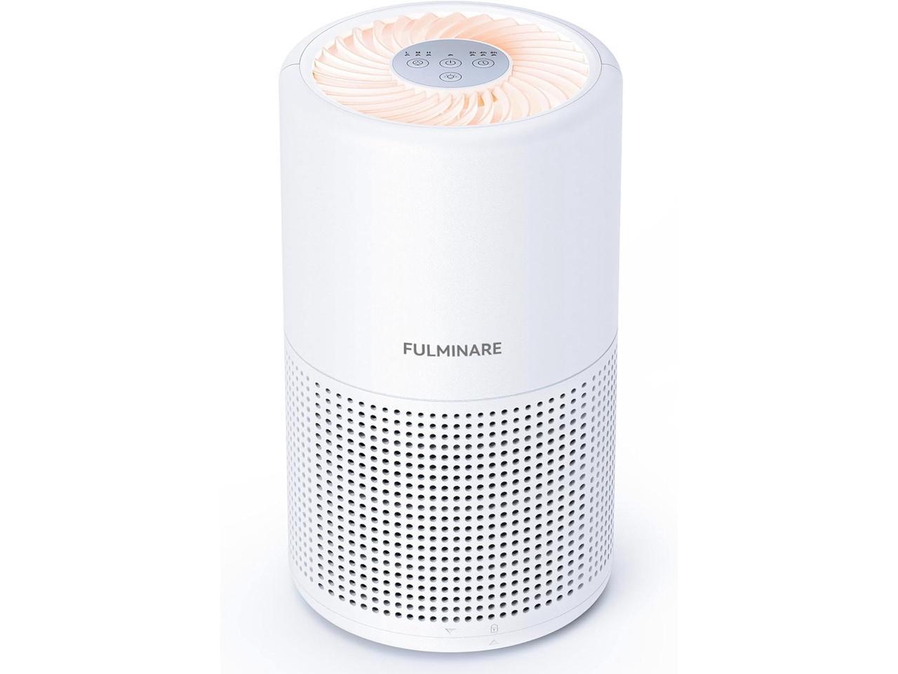 Air Purifiers for Bedroom, FULMINARE H13 True HEPA Air Filter, Quiet Air Cleaner With Night Light,Portable Small Air Purifier for Home, Office, Living Room