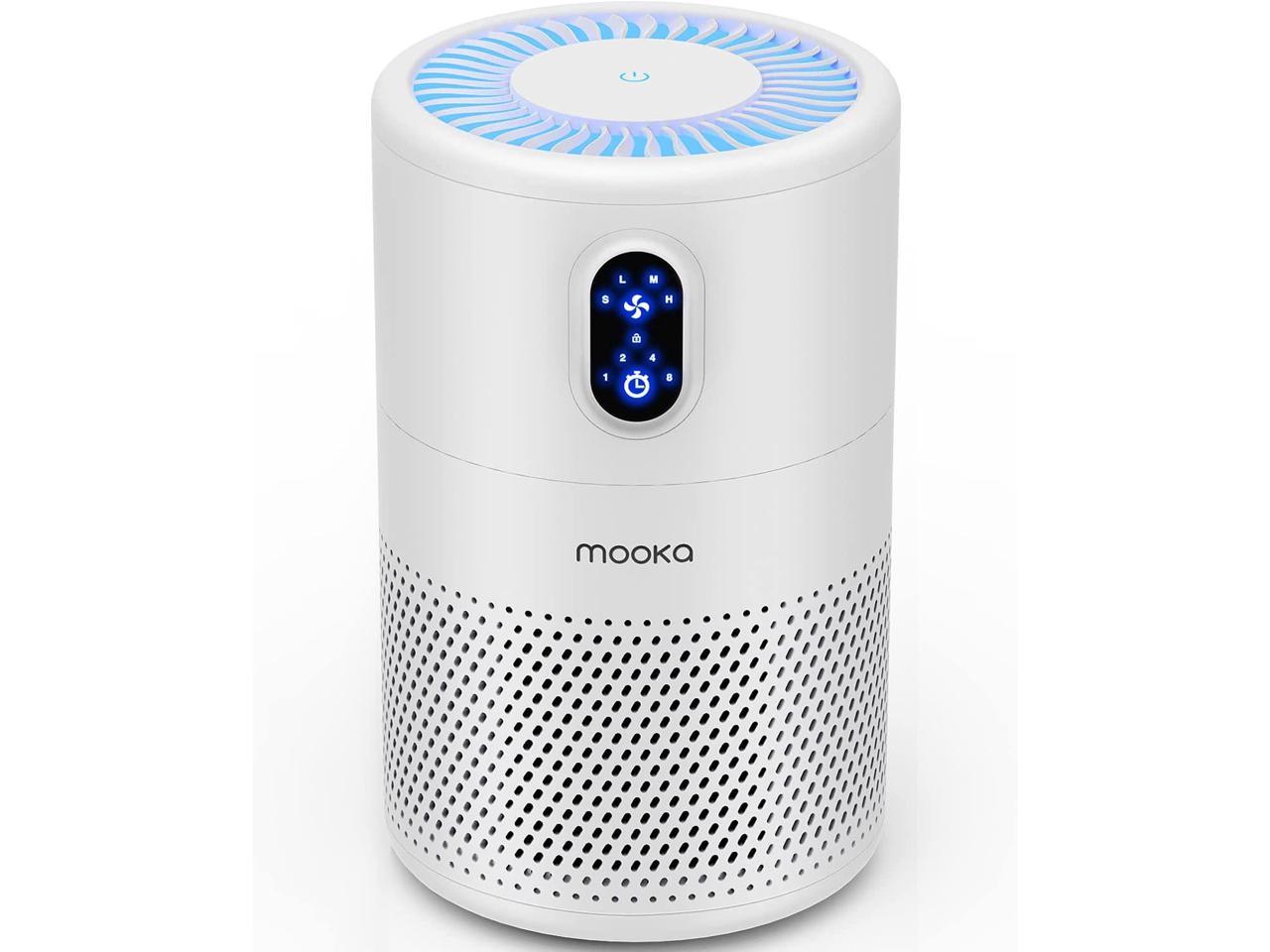 Air Purifiers for Home Large Room up to 1076ft², H13 True HEPA Air Filter Cleaner, Odor Eliminator, Remove Smoke Dust Pollen Pet Dander, Night Light(Available for California)