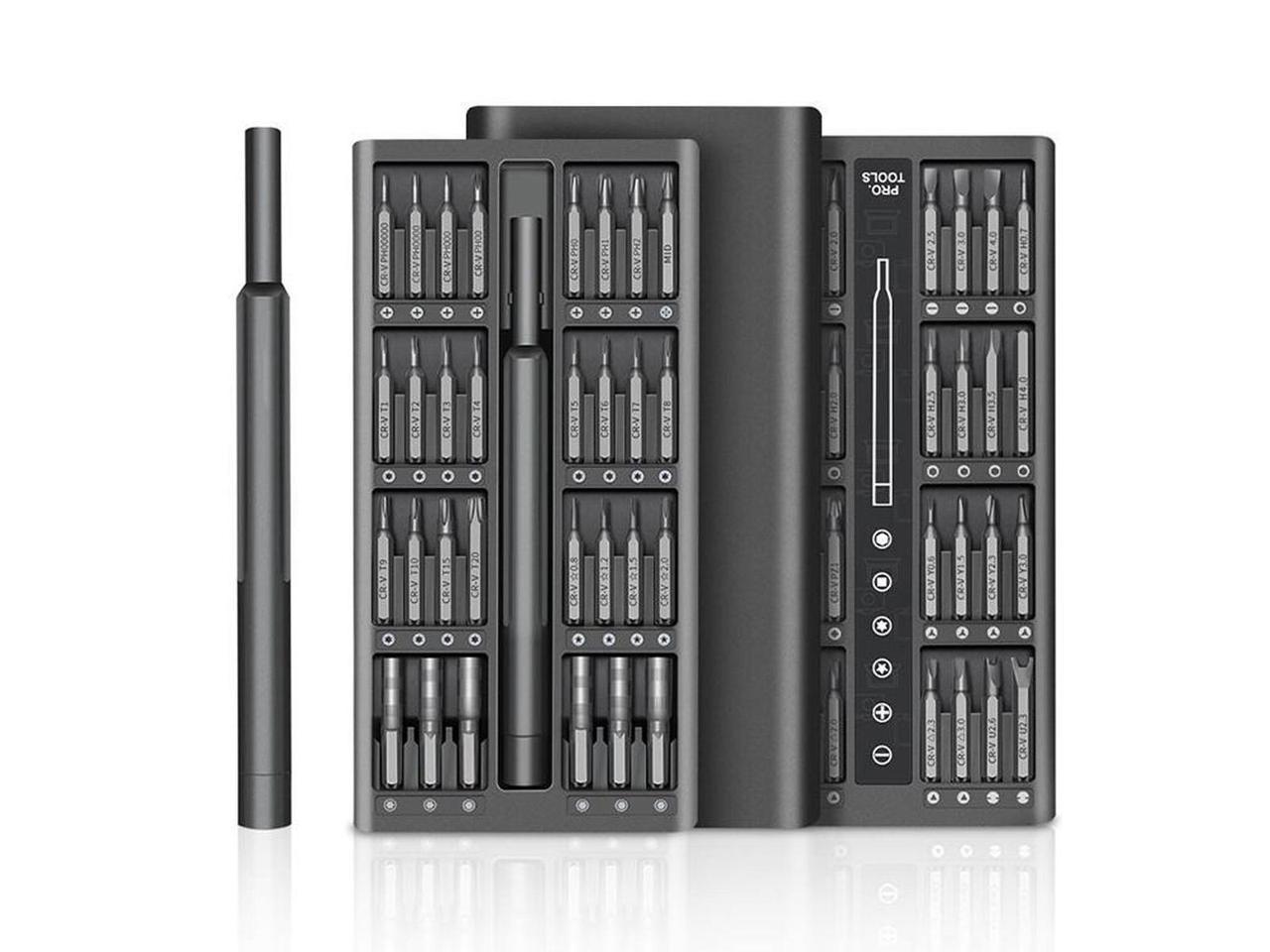 KUTUMAI Screwdriver Bits Magnetic Portable Case 63 in 1 Set Multifunctional Pocket Mini Repair Tool Kit for Electronics, Tablet, Xiaomi Iphone Computer Tri Wing Torx Screwdrivers Mini Screwdriver