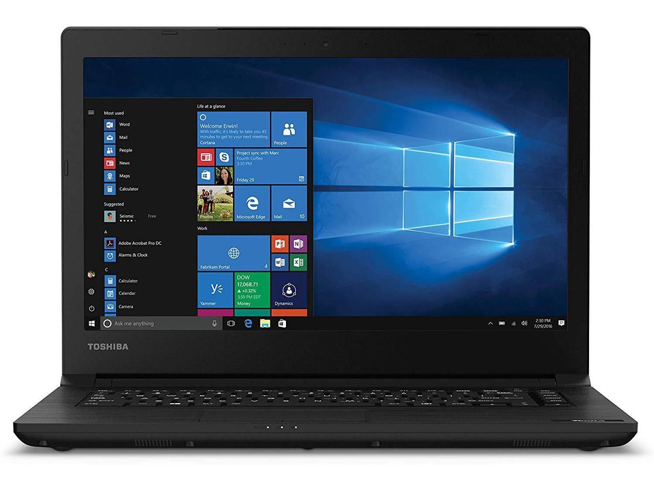 Toshiba Dynabook Tecra C40-D Home and Business Laptop (Intel i5-7200U 2-Core, 8GB RAM, 256GB SSD, 14.0\" HD (1366x768), Intel HD 620, Wifi, Bluetooth, Webcam, 3xUSB 3.0, 1xHDMI, SD Card, Win 10 Pro)