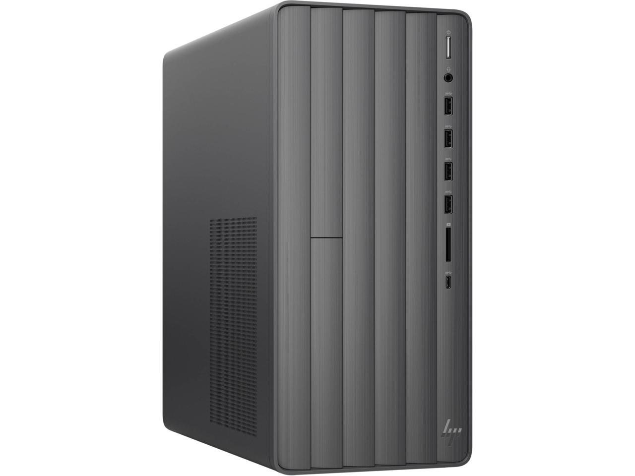 HP ENVY TE01-0150xt Home and Business Desktop (Intel i7-9700 8-Core, 64GB RAM, 128GB PCIe SSD + 1TB HDD (2.5), Intel UHD 630, Wifi, Bluetooth, 4xUSB 3.1, 1xHDMI, SD Card, Optical Drive, Win 10 Pro)