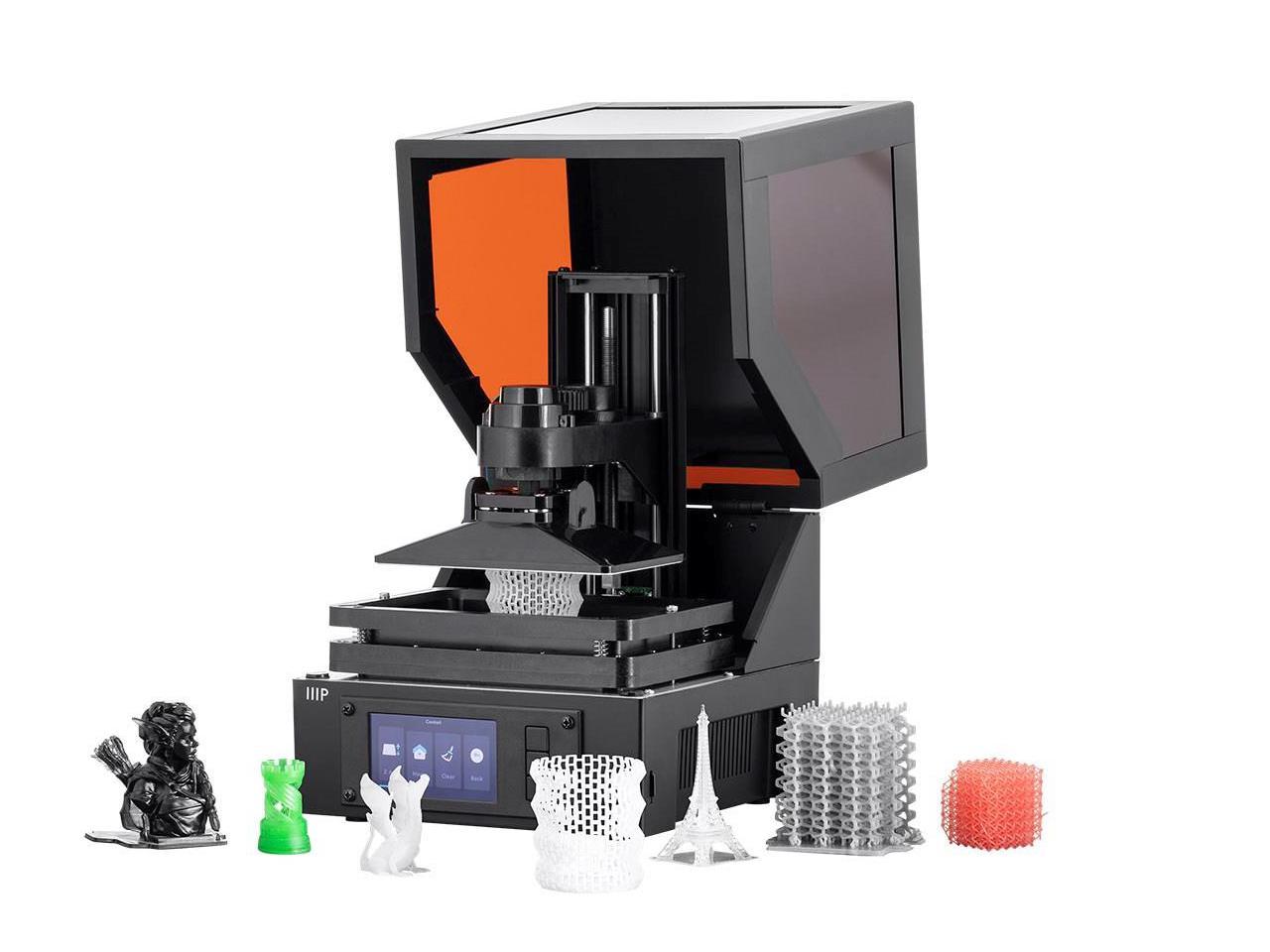 Monoprice MP Mini SLA LCD High Resolution Resin 3D Printer (118 x 65 x 110 mm) Build Area, Auto Leveling, Wi-Fi Web UI, 2K LCD Curing Screen