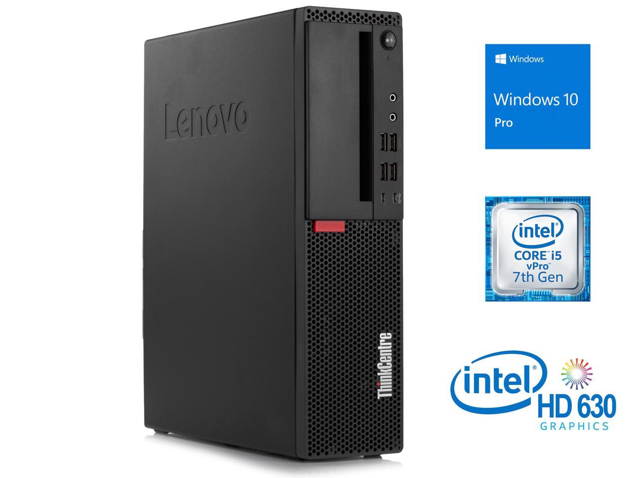 Lenovo ThinkCentre M910s Desktop, Intel Core i5-7500 Upto 3.8GHz, 16GB RAM, 512GB NVMe SSD, DisplayPort, VGA, Wi-Fi, Bluetooth, Windows 10 Pro